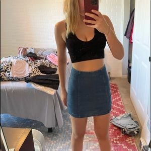 FREE PEOPLE JEAN SKIRT.
